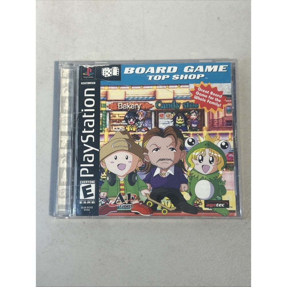 Board Game Top Shop (Sony PlayStation 1, 2001) Complete (CIB) W/Manual Reg Card